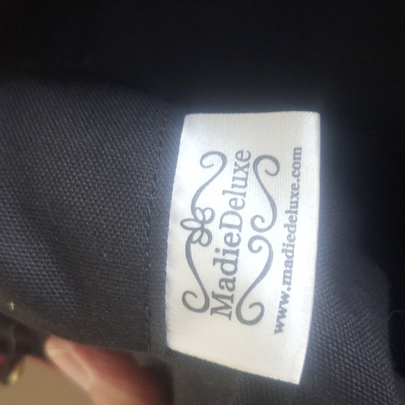 Maddie Deluxe Scottie Dog Print Carrier/Purse/Tote/Crossbody canvas bag - Picture 11 of 11